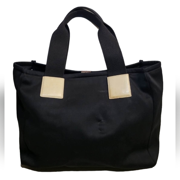 BURBERRY LONDON Black Canvas Tote Bag Made in Italy - Picture 15 of 15